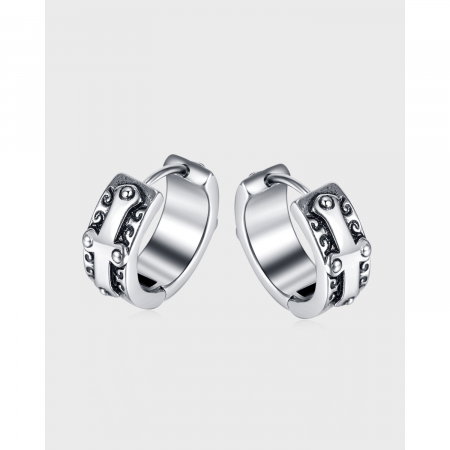 Cercei inox rotunzi cu cruce [1]