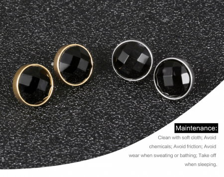 Cercei inox rotunzi cu zirconiu [4]