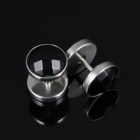 Cercei inox rotunzi cu zirconiu [1]