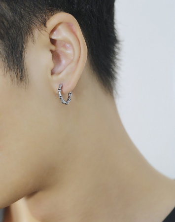 Cercei inox rotunzi Hip Hop [11]