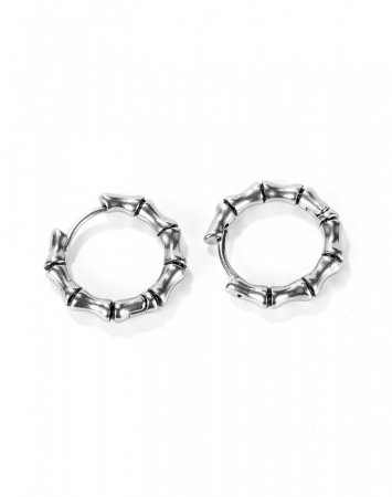 Cercei inox rotunzi Hip Hop [10]