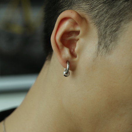 Cercei inox rotunzi Hip Hop [1]