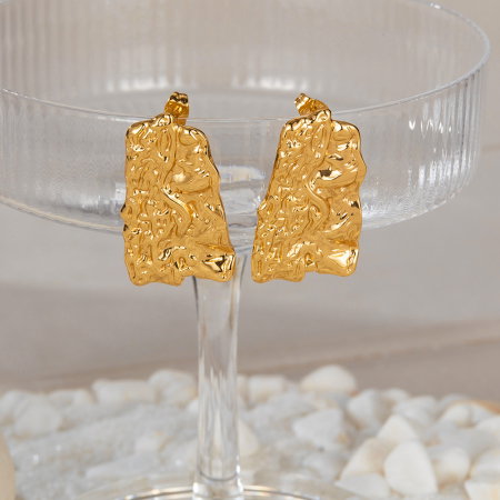 Cercei inox scoarta de copac [13]