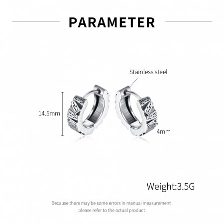 Cercei inox scoarta de copac [6]