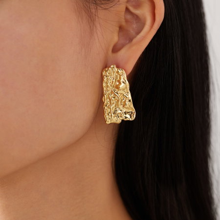 Cercei inox scoarta de copac [10]