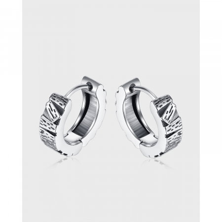 Cercei inox scoarta de copac [1]