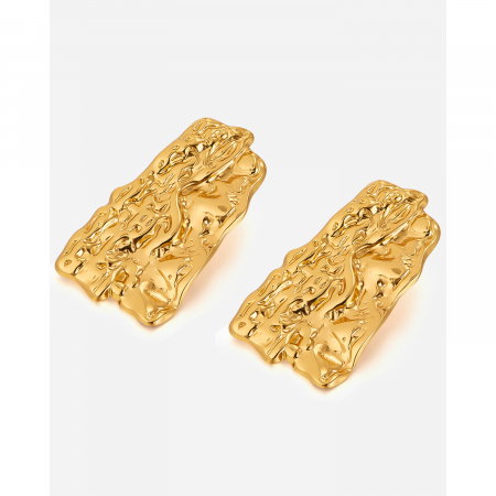 Cercei inox scoarta de copac [7]