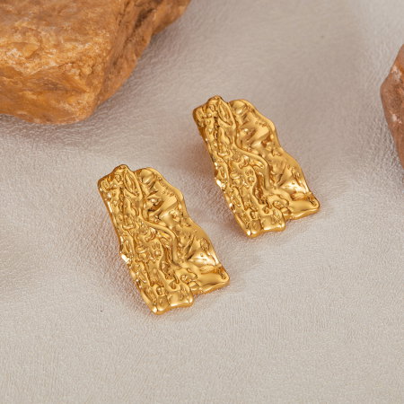 Cercei inox scoarta de copac [8]