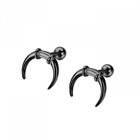 Cercei inox semiluna