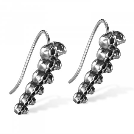 Cercei inox sirag de cranii