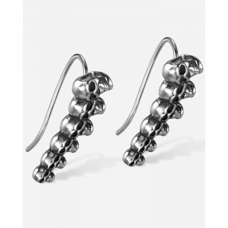 Cercei inox sirag de cranii [7]