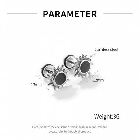 Cercei inox soare [6]