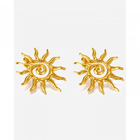 Cercei inox spirala soarelui [7]