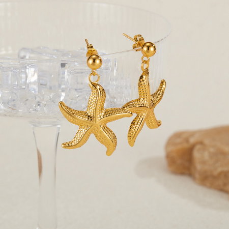 Cercei inox stea de mare [1]