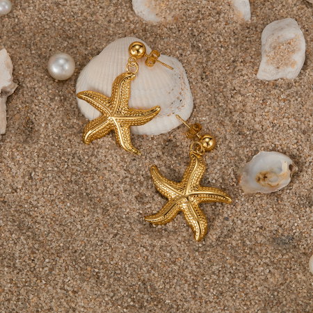 Cercei inox stea de mare [4]
