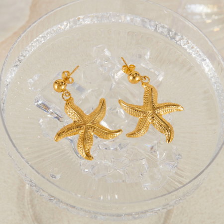Cercei inox stea de mare [9]