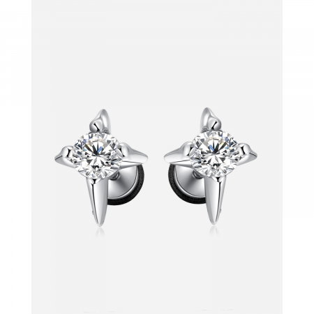 Cercei inox stelute cu zirconiu [5]