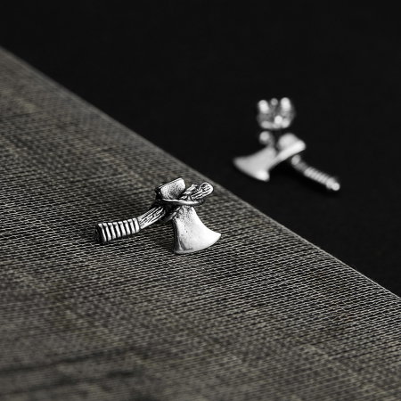 Cercei inox topor [6]