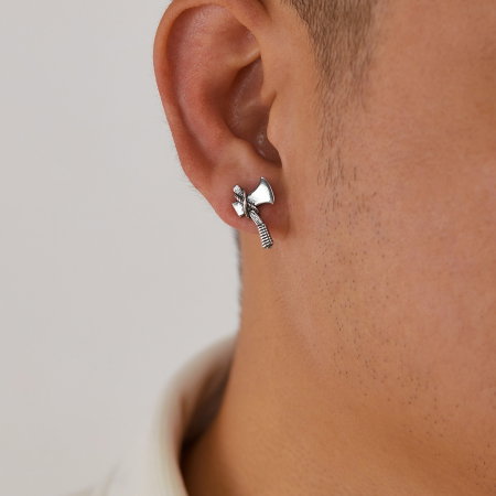 Cercei inox topor [10]