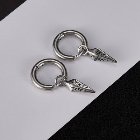 Cercei inox varf de sageata [4]
