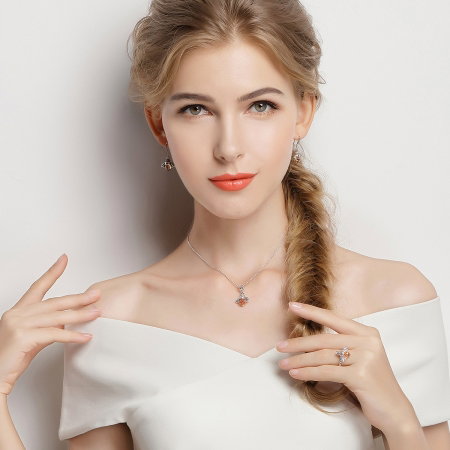 Cercei lungi din argint 925 cu albinute si zirconii - Be Nature EST0009 [6]