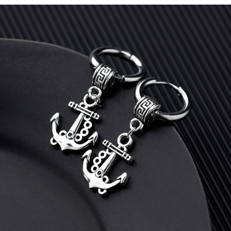 Cercei lungi din inox cu Ancore [1]