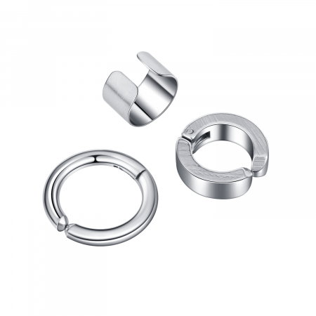 Set 3 cercei rotunzi din inox