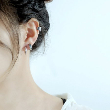 Set 3 cercei rotunzi din inox [3]