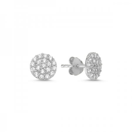 Cercei rotunzi argint 925 cu zirconii - Be Elegant ETU0075 [0]