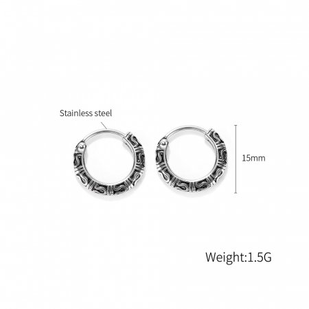 Cercei rotunzi din inox [2]