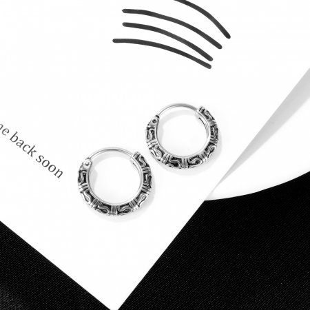 Cercei rotunzi din inox [4]