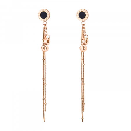 Cercei rotunzi si lungi din inox [0]