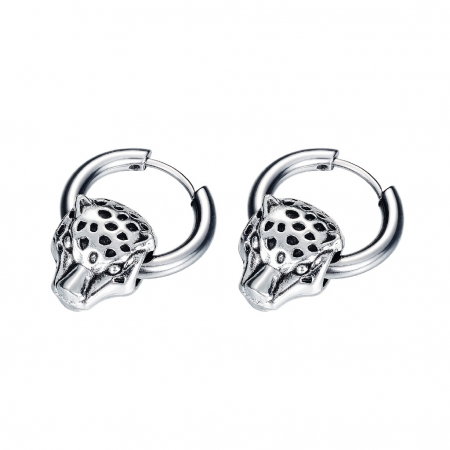 Cercei rotunzi otel inox leopard [0]