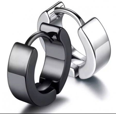 Cercei rotunzi simpli din otel inox [5]