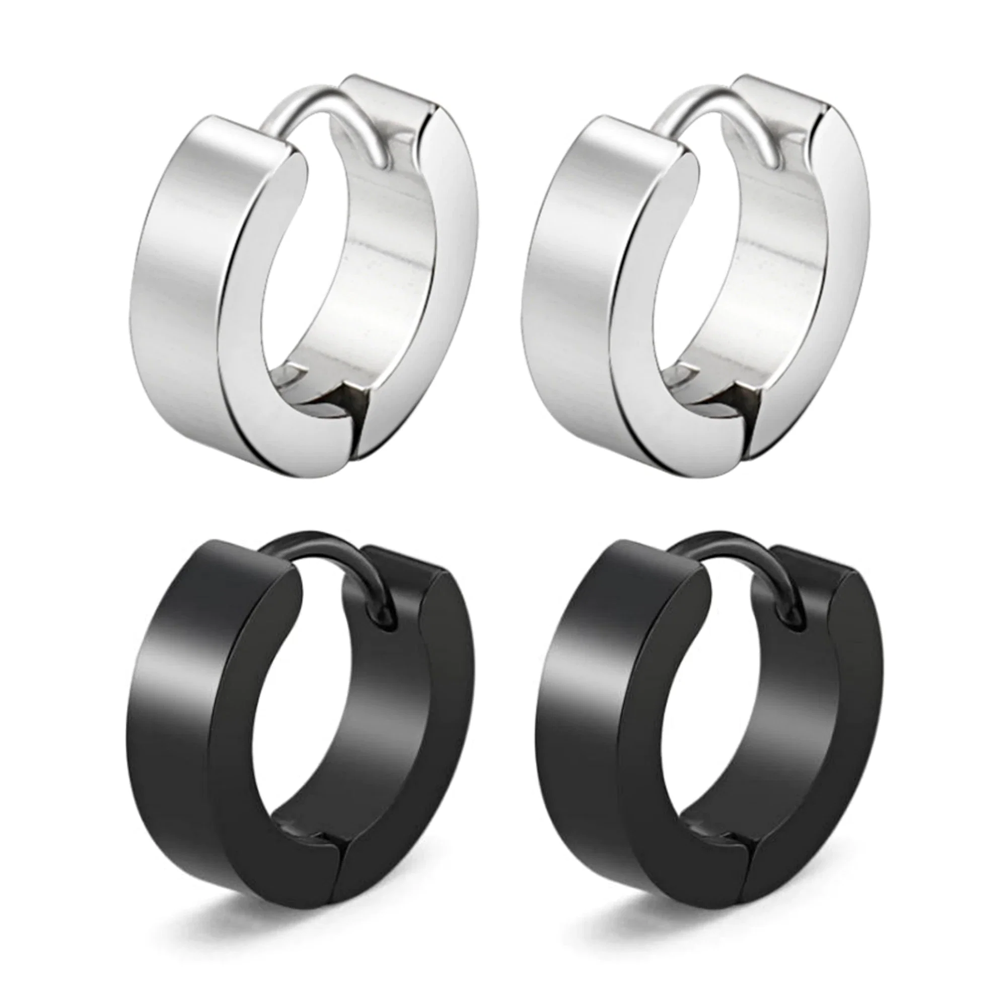 Cercei rotunzi simpli din otel inox [7]