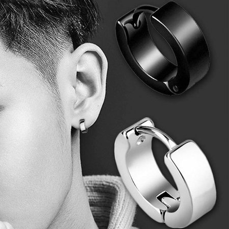 Cercei rotunzi simpli din otel inox