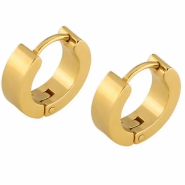 Cercei rotunzi simpli din otel inox