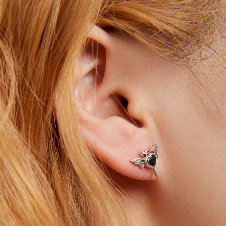 Cercel argint aripile dragostei [6]