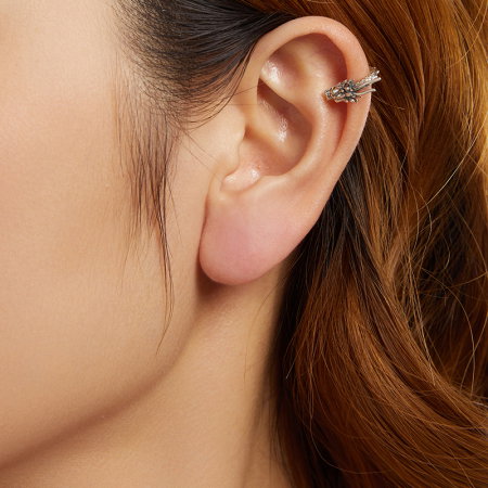 Cercel argint clip cu Dragon [8]