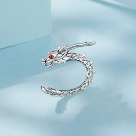 Cercel argint clip cu Dragon [4]