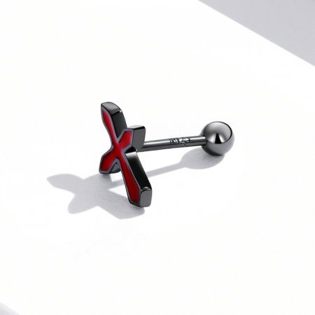 Cercel argint cruce [5]