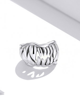 Cercel argint ear cuff cu colti, peste ureche [8]