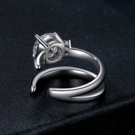 Cercel argint cu Moissanit [6]