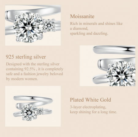 Cercel argint cu Moissanit [11]