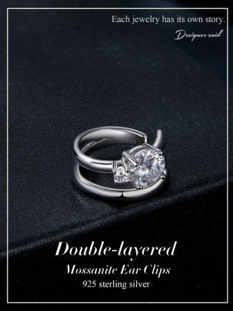 Cercel argint cu Moissanit [8]