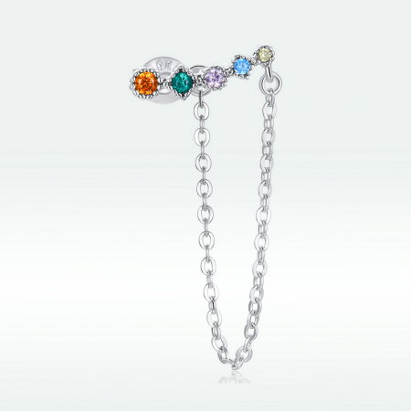 Cercel argint curcubeu [5]