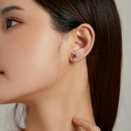 Cercel argint aripile dragostei [5]