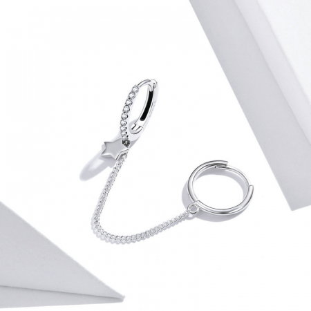 Cercel argint lant cu steluta si zirconii [5]