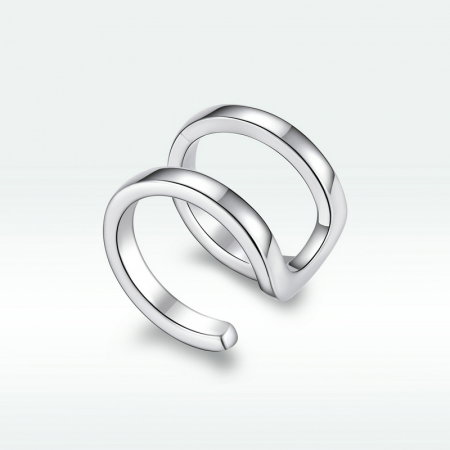 Cercel argint ear cuff pe ureche [6]