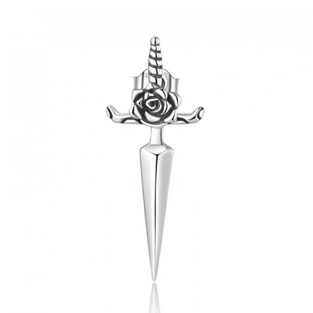 Cercel argint pumnal